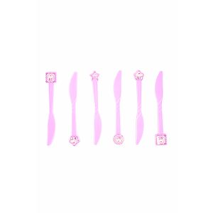 Sweet Treat Cupcake Pink Theme Knife (6 Pcs/Pack)
