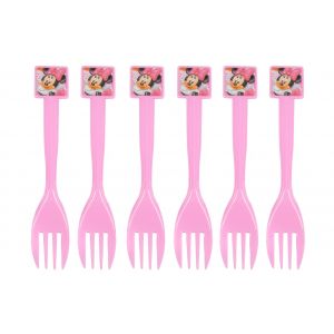 Minnie Mouse Theme Fork (6 Pcs/Pack)