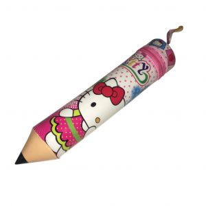 Hello Kitty Pencil Shaped Soft Pvc Pencil Zipper Case
