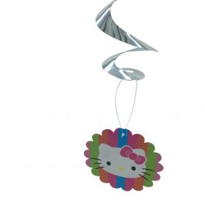 Hello Kitty Swirl Decoration (pack of 6)