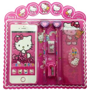  Hello Kitty Iphone shape notebook Stationery Set (pack of 6pcs)